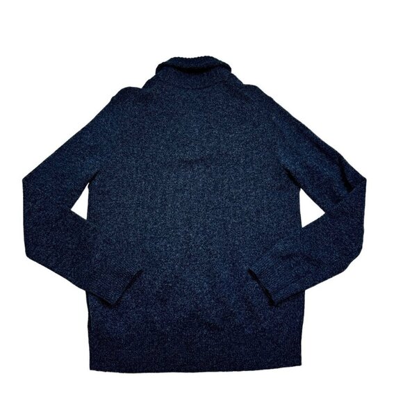 J. Crew 100% Lamb Wool Pullover Shawl Collar Sweater With Buttons Men's Medium - Picture 2 of 6